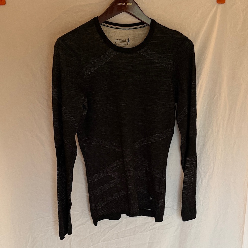 Smartwool Intraknit 200 Base Layer Top Black Long Sleeve